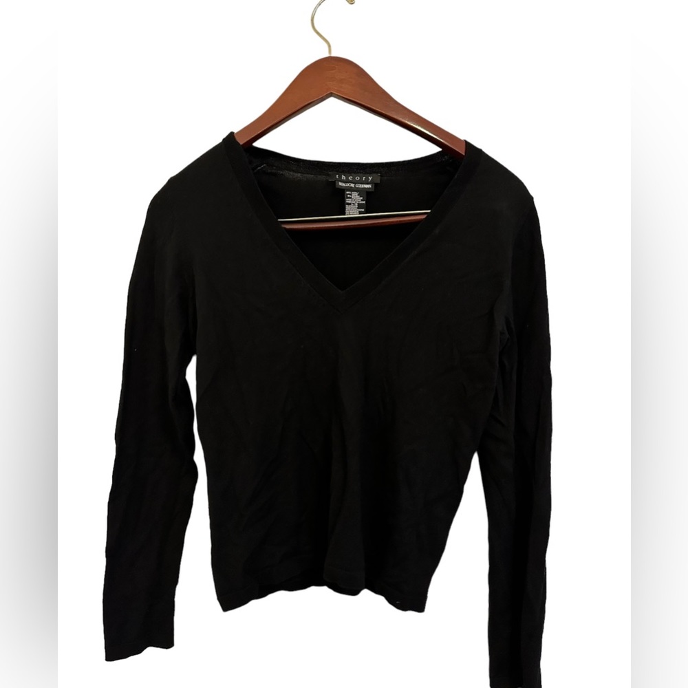 Theory Black Sweater - Size Large